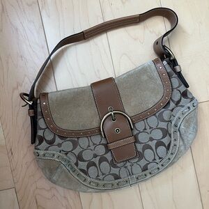 Coach Brown and Tan Women's Bag